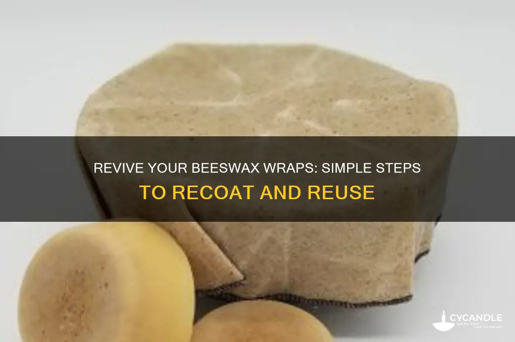 how to recoat beeswax wraps