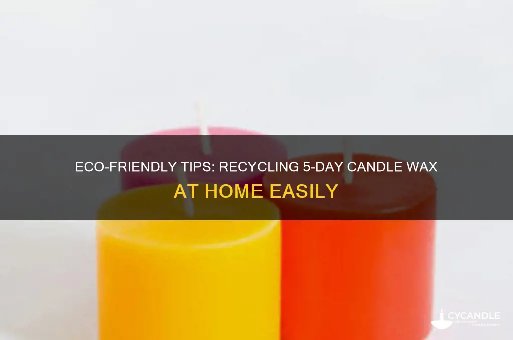 how to recycle 5 day candle wax