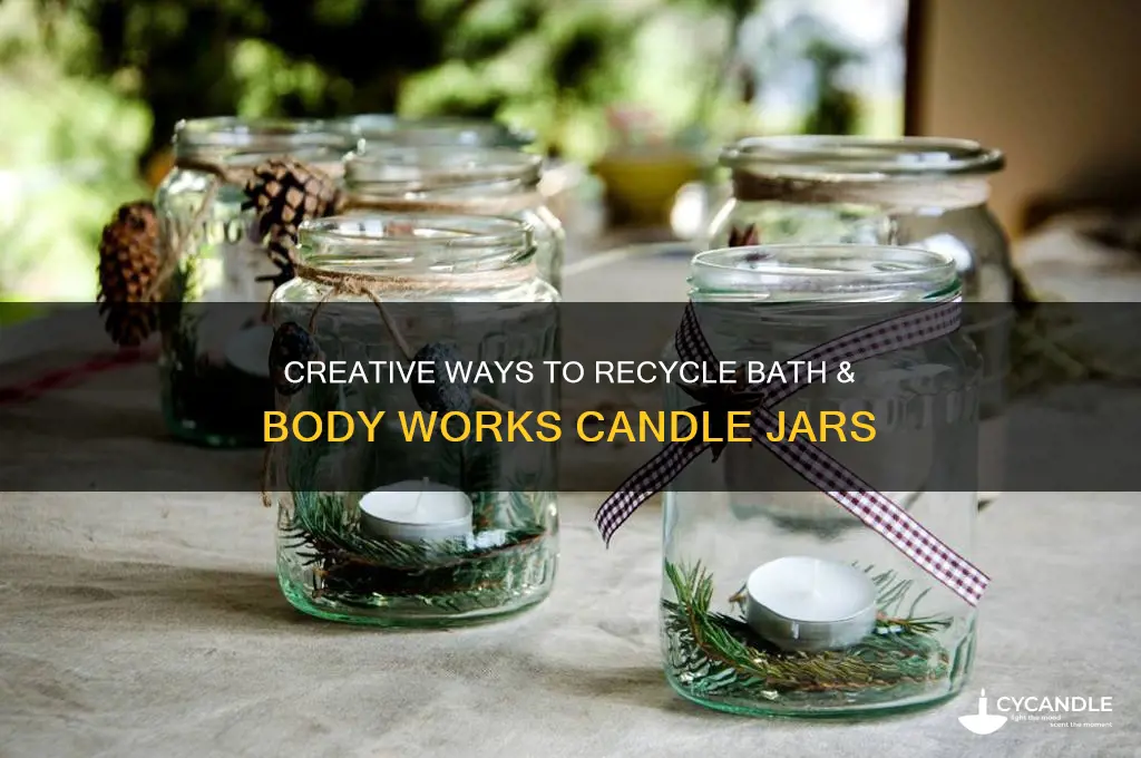 how to recycle bath and body works candle jars
