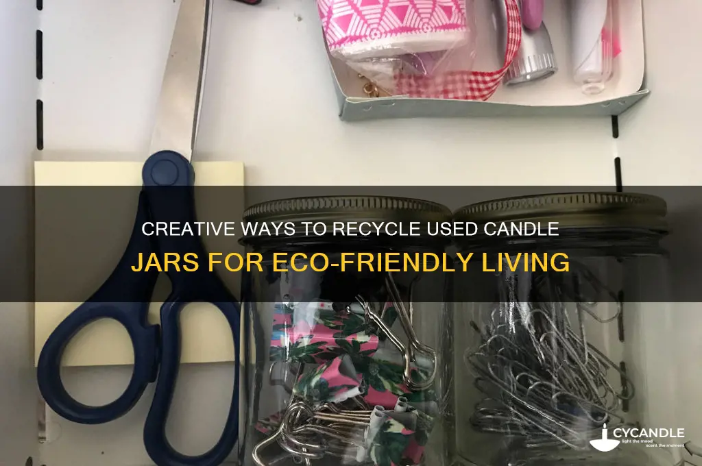 how to recycle used candle jars