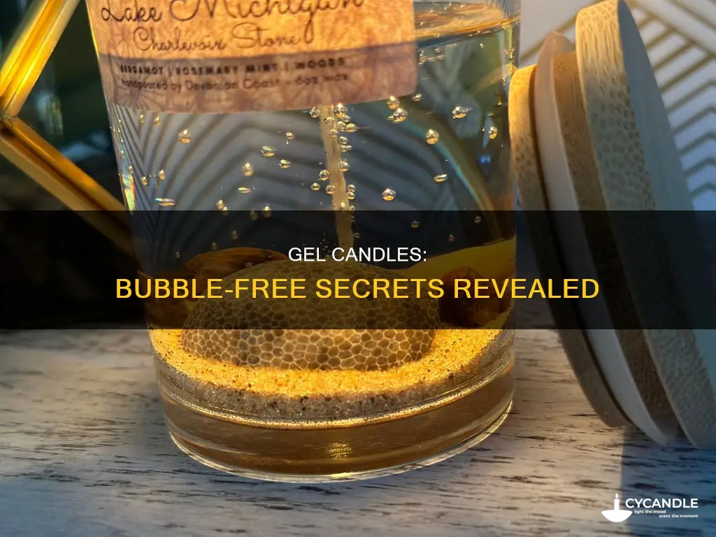 how to reduce bubbles in gel candles