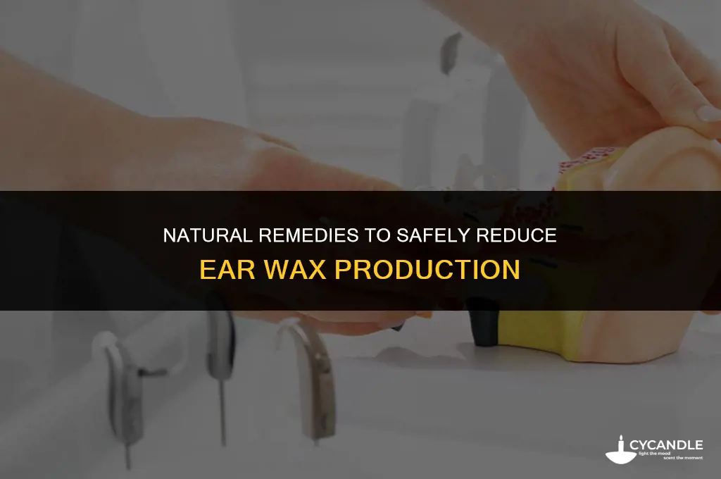how to reduce ear wax production