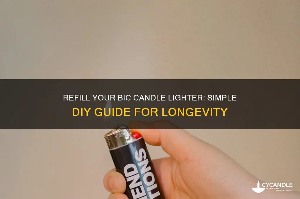 how to refill a bic candle lighter