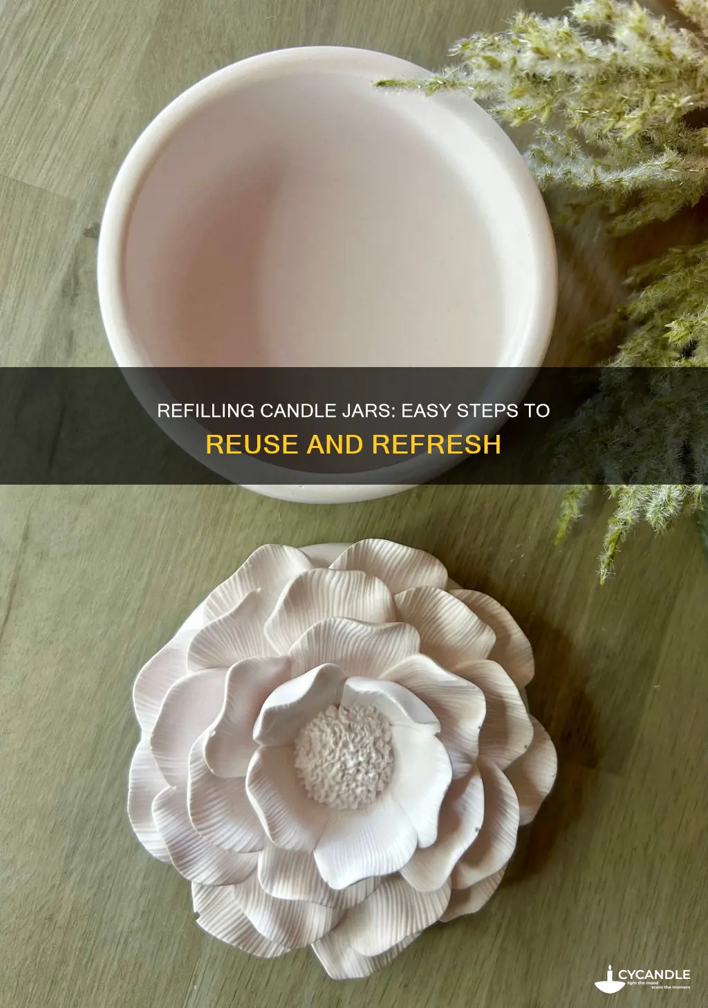 how to refill a candle jar
