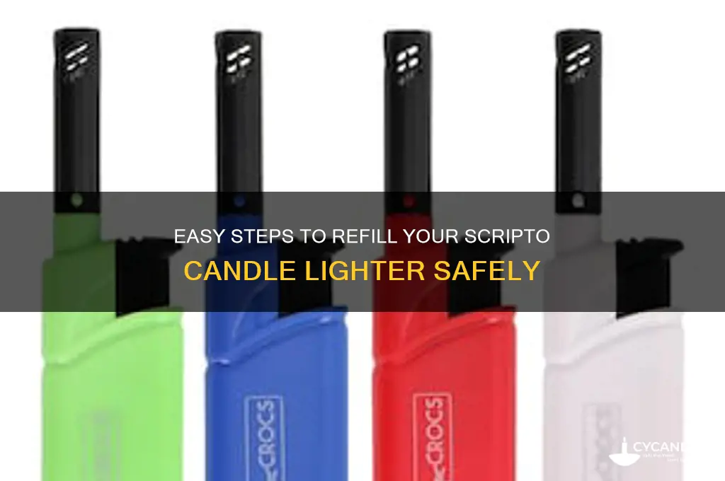 how to refill a scripto candle lighter