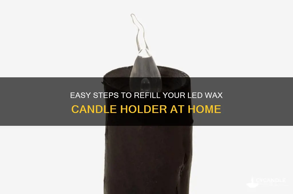 how to refill an led wax candle holder