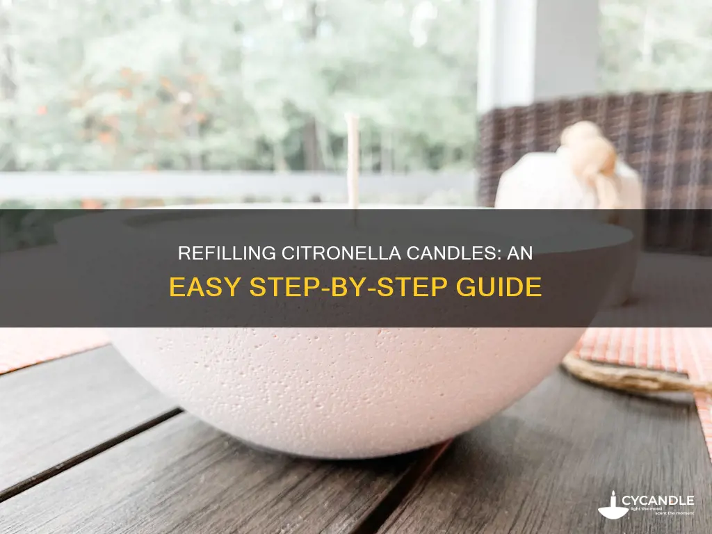 how to refill citronella candles