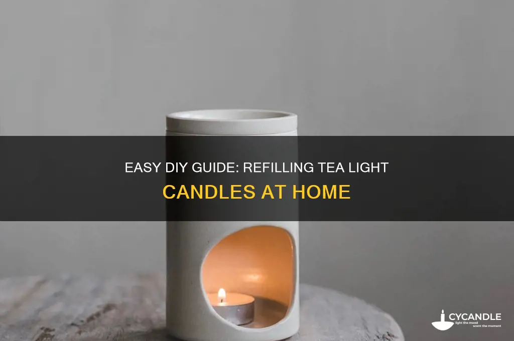 how to refill tea light candles