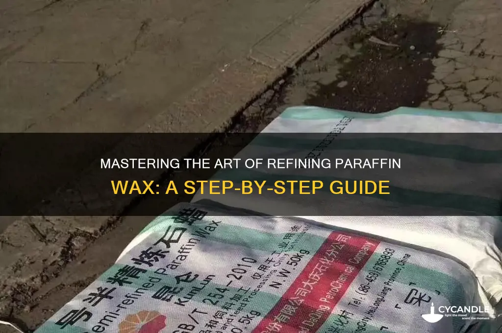 how to refined paraffin wax