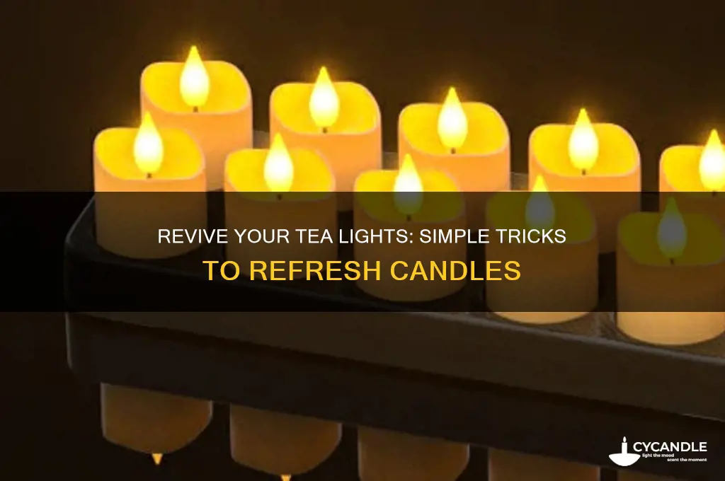 how to refresh tea light candles