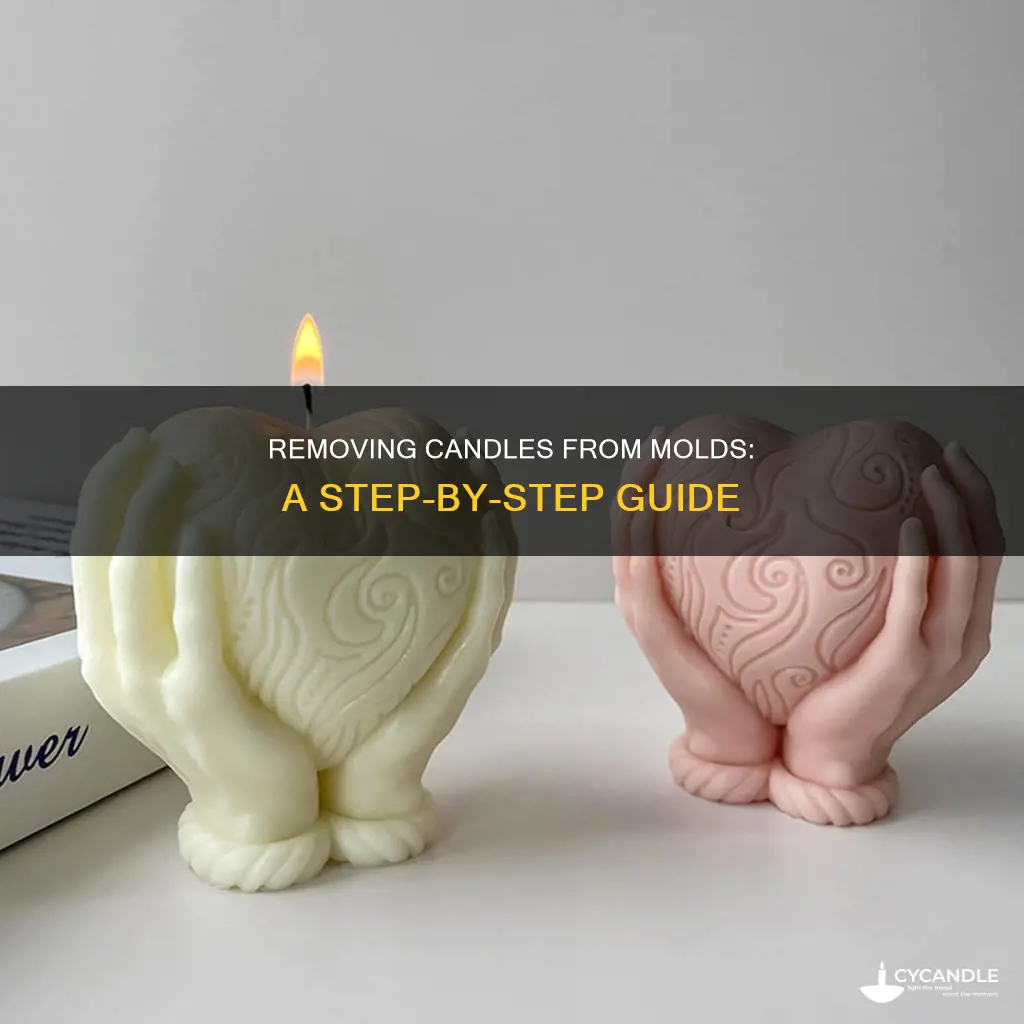 how to release candle from mold