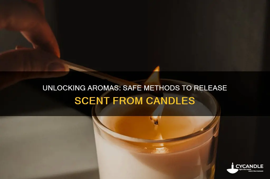 how to release scent from candle without brunig