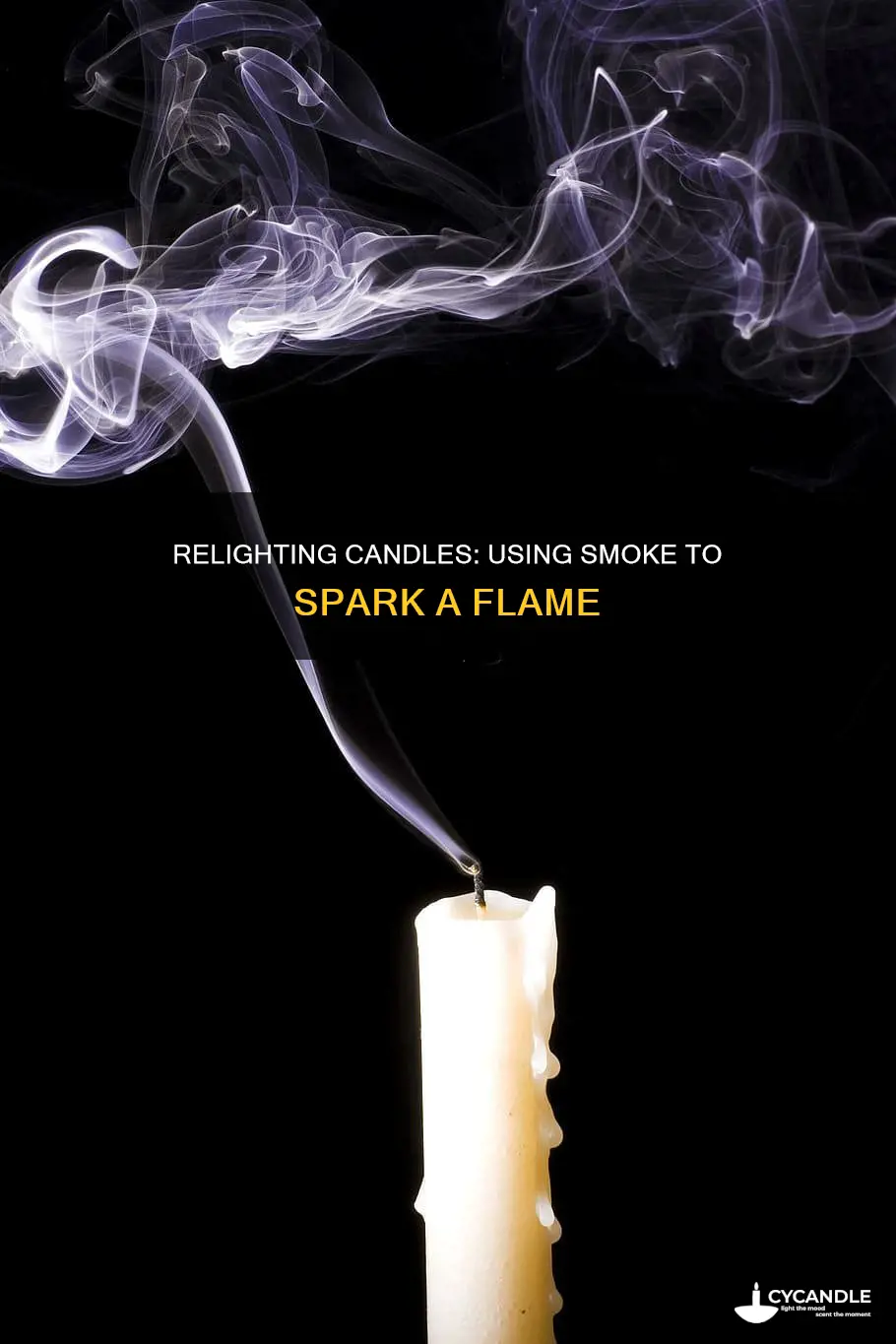 how to relight a candle with smoke