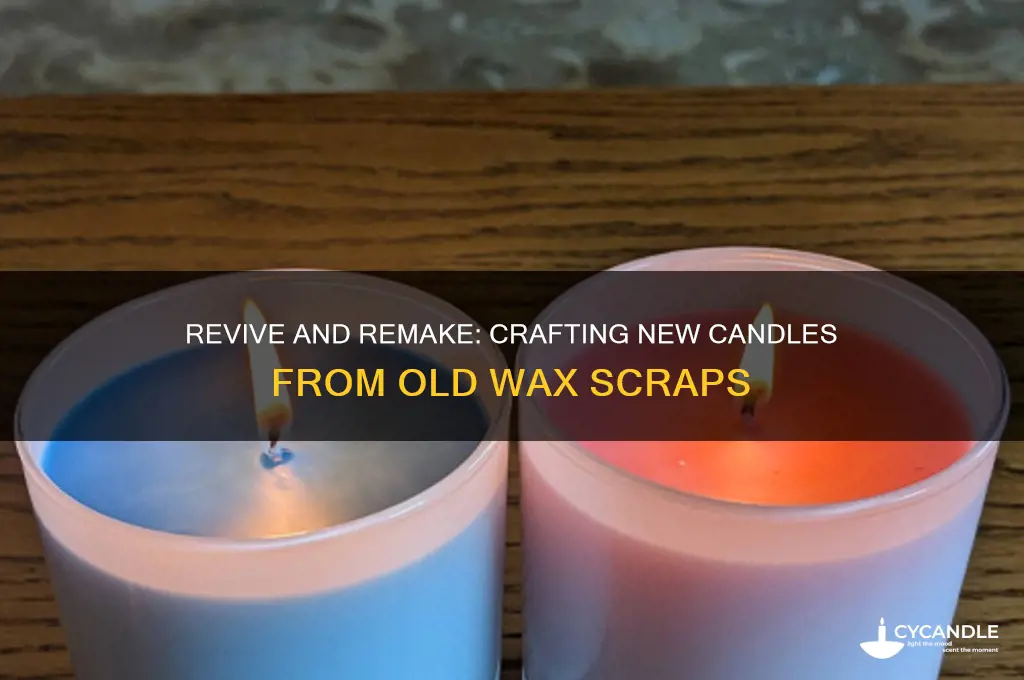 how to remake candle out of old wax