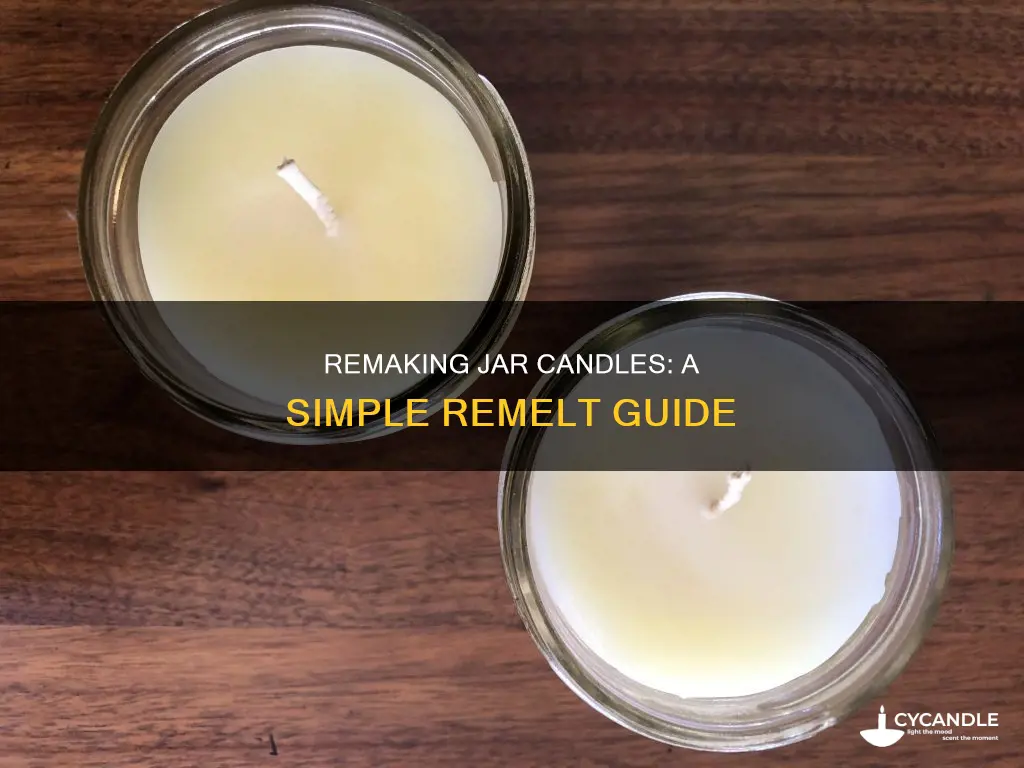 how to remelt a jar candle
