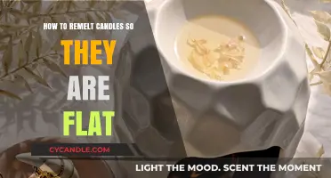 Transforming Candles: Melting for a Flat Finish
