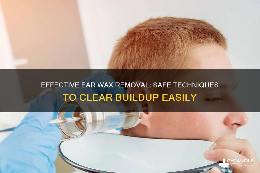 how to remove a build up of ear wax