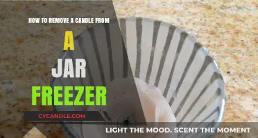 Freezing Candles: Removing Wax from Jars