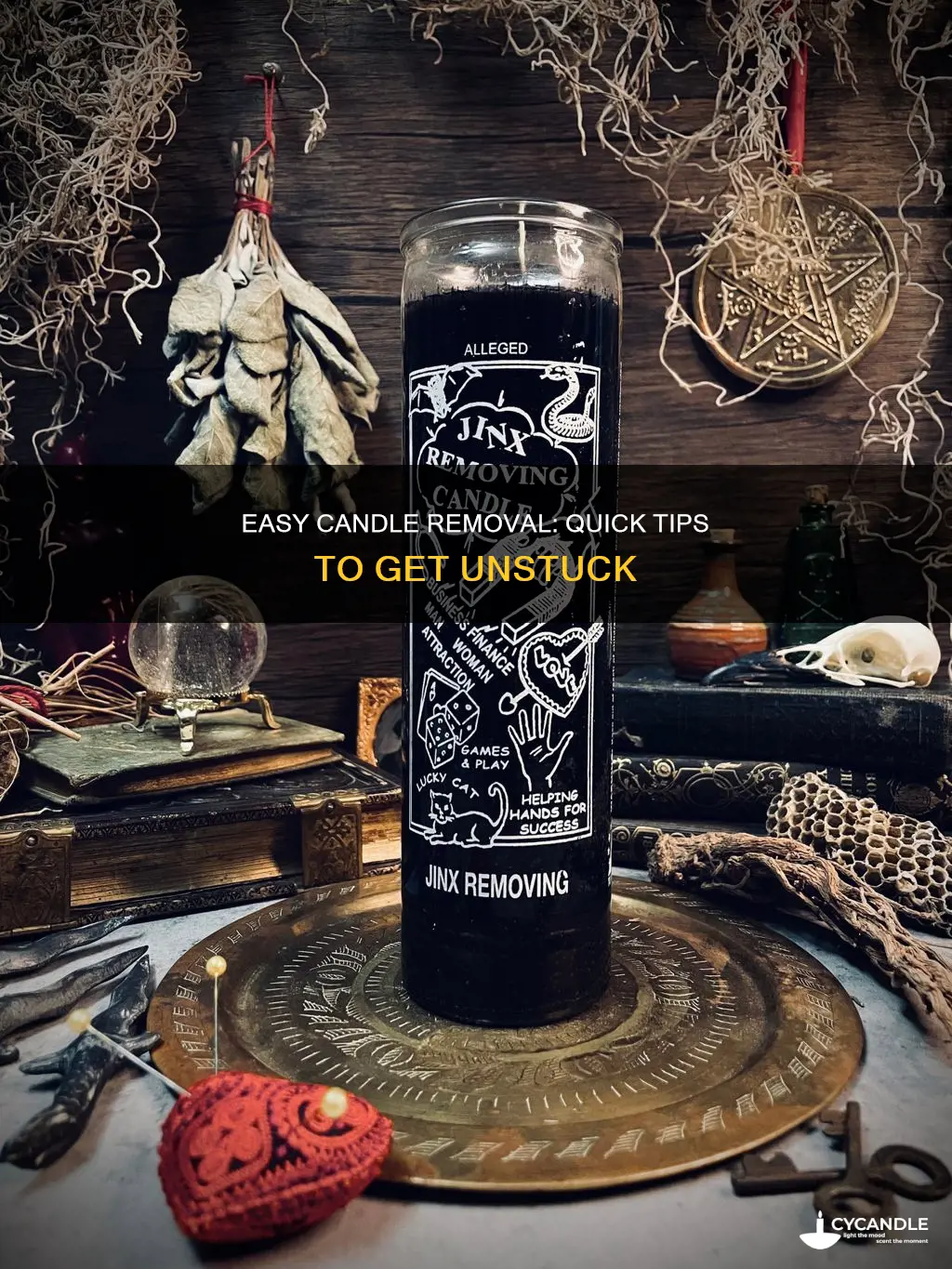how to remove a stuck candle