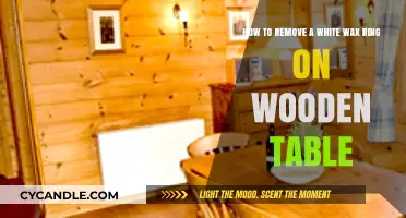 Effective Methods to Remove White Wax Rings from Wooden Tables