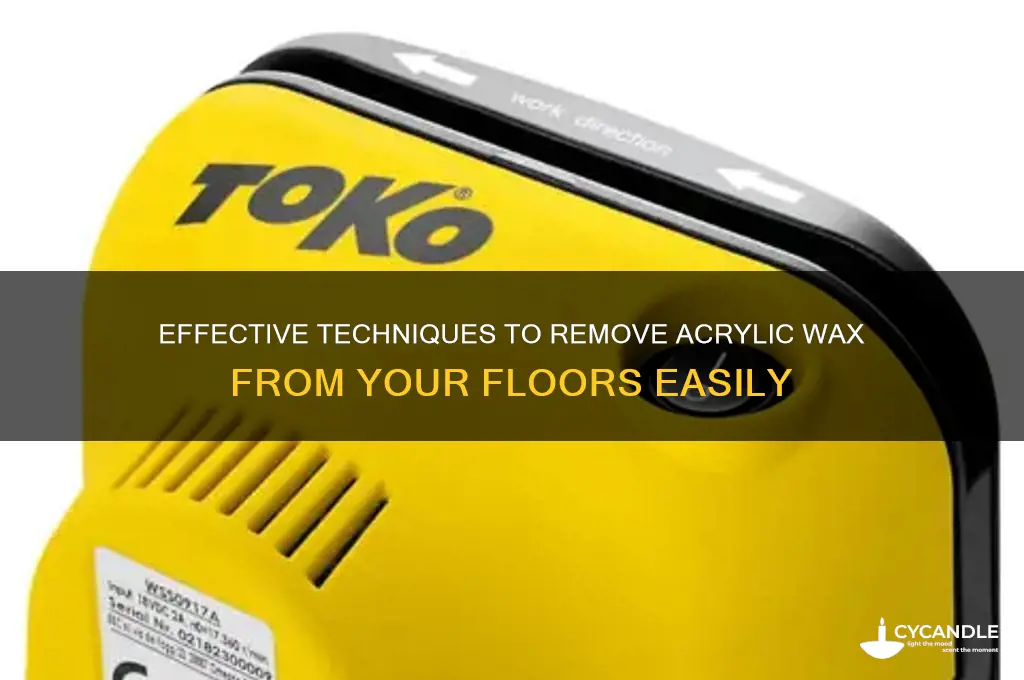 how to remove acrylic wax from floor