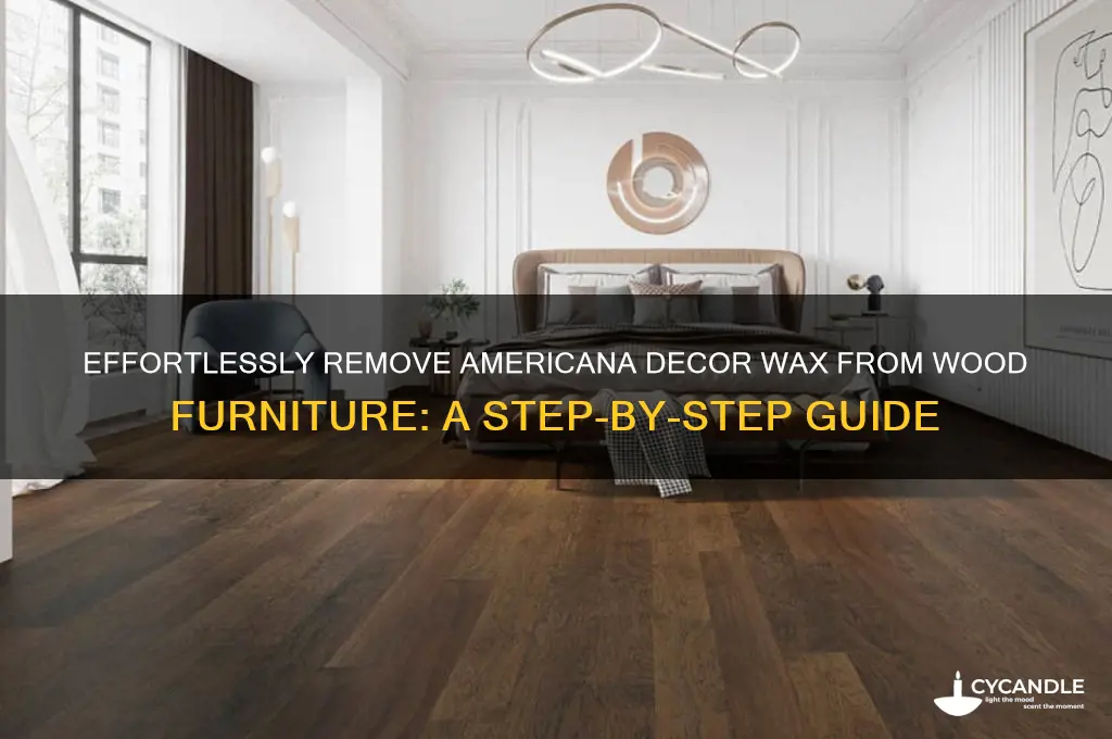 how to remove americana decor wax from wood furniture