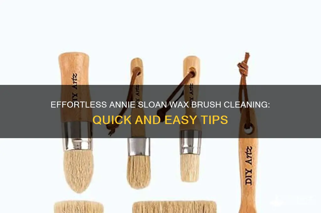 how to remove annie sloan wax from brush