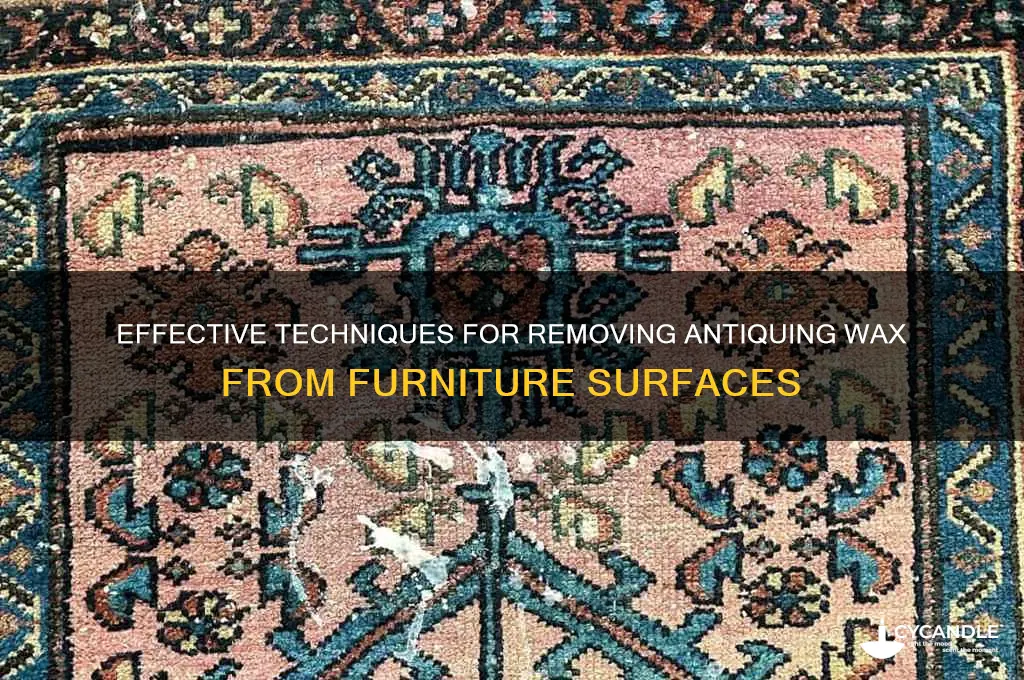 how to remove antiquing wax