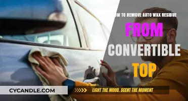 Effective Tips to Remove Auto Wax Residue from Convertible Tops