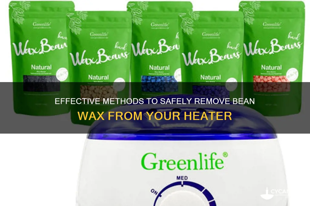 how to remove bean wax from heater