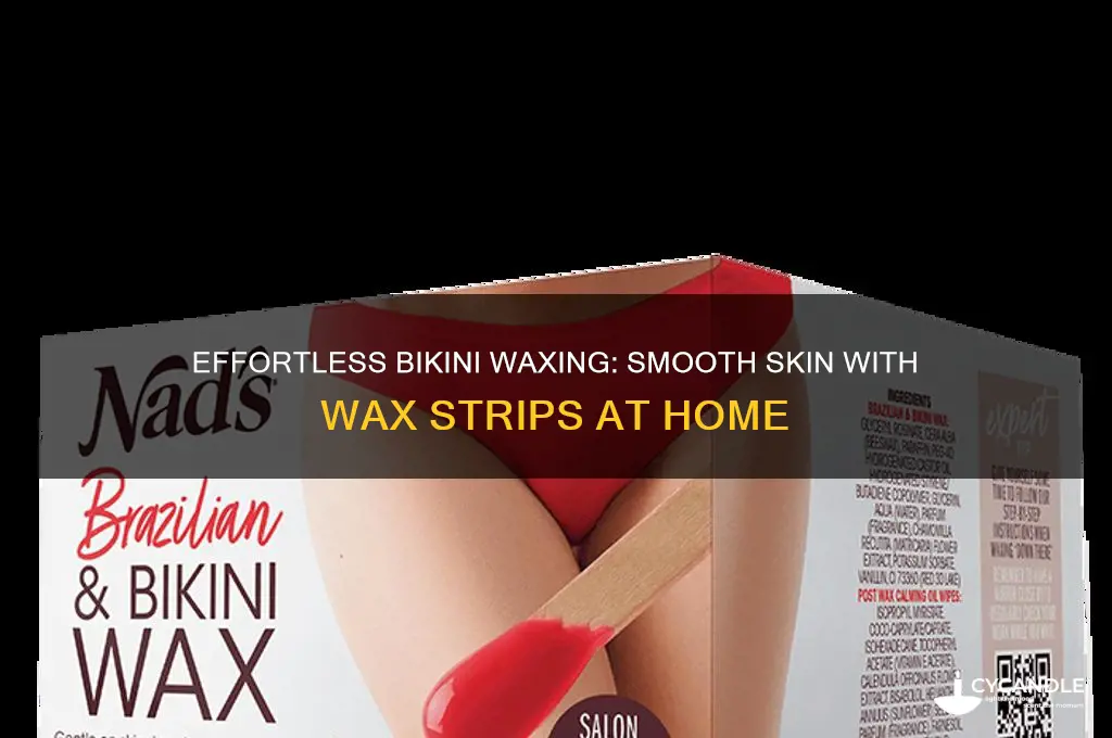 how to remove bikini hair with wax strips