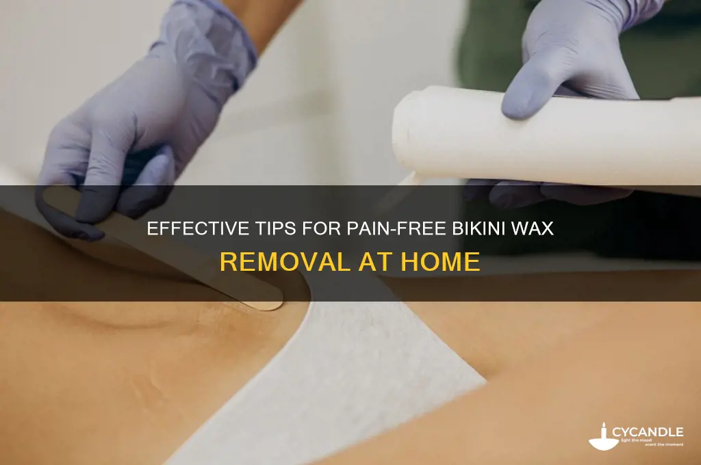 how to remove bikini wax