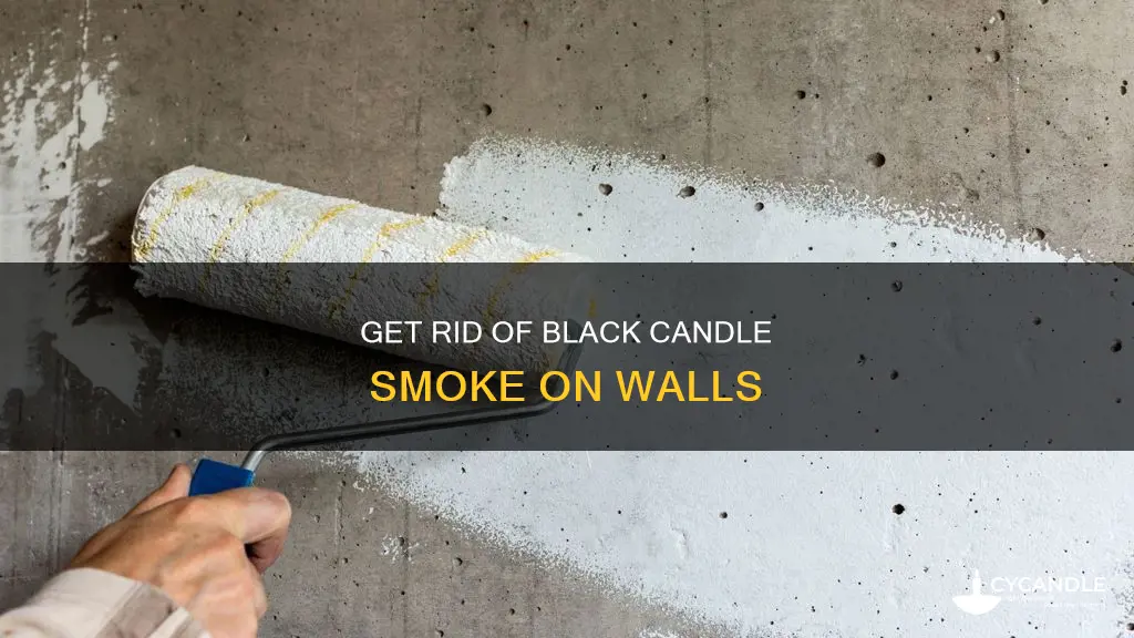 how to remove black candle smoke from walls