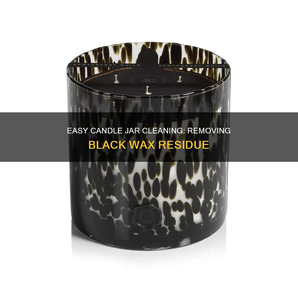 how to remove black from candle jar