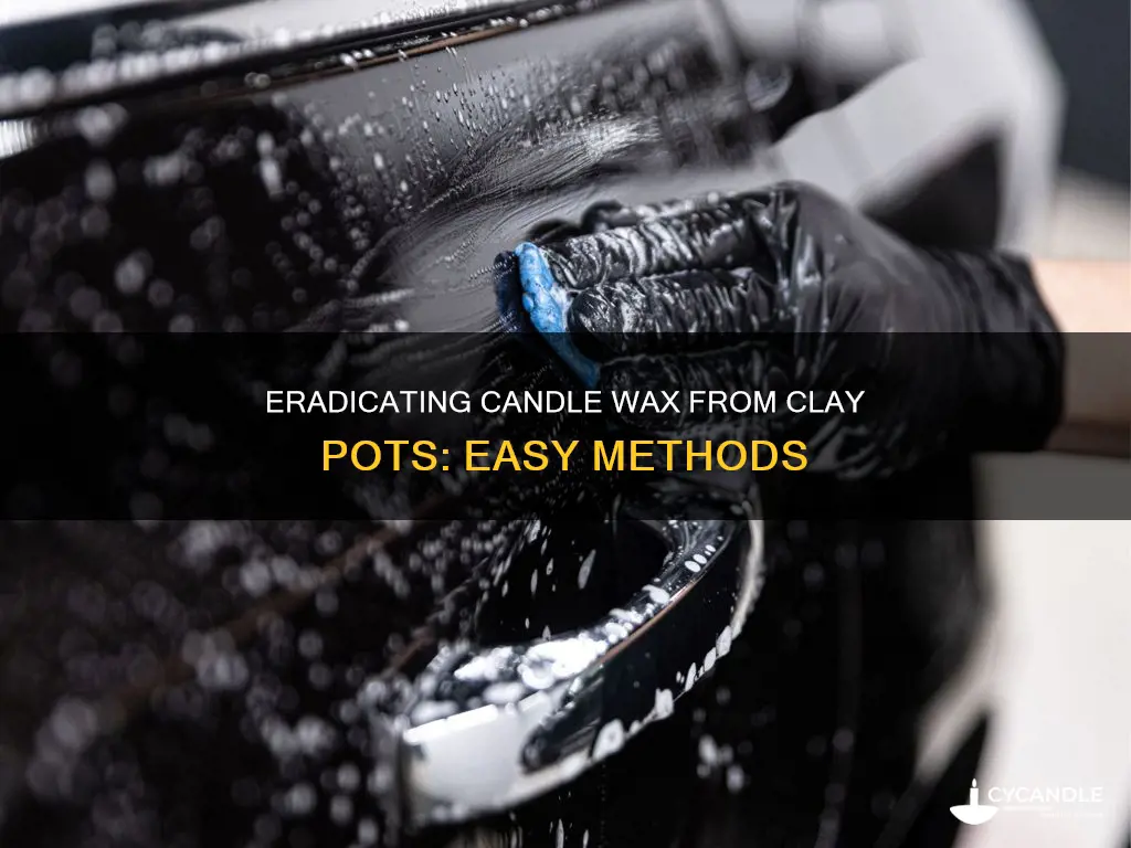 how to remove black from candles off clay pots