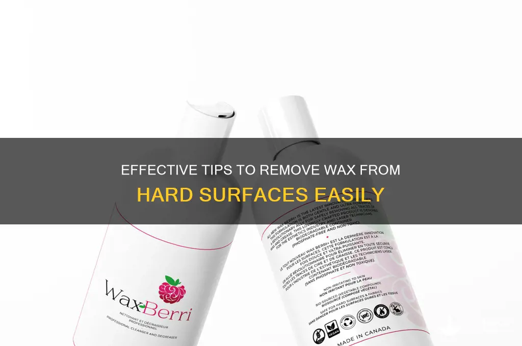 how to remove body hair wax from hard surfaces
