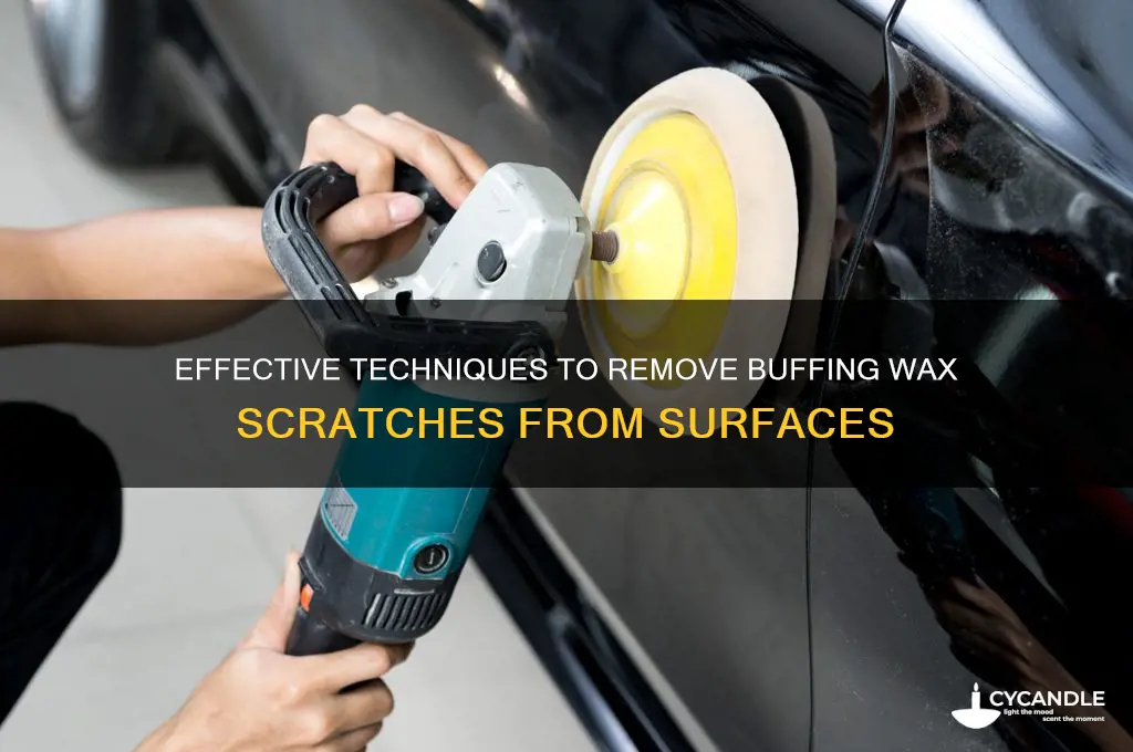 how to remove buffing wax scratches