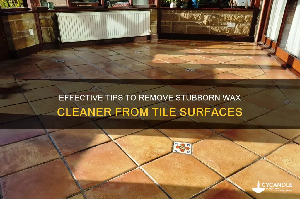 how to remove built up wax cleaner from tile