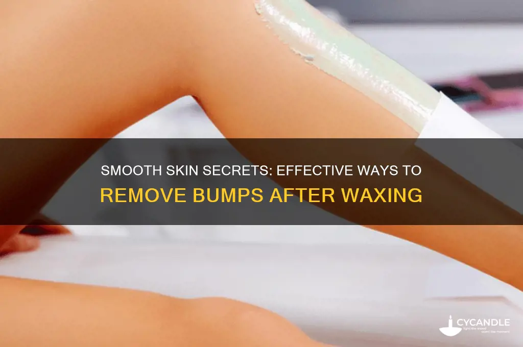 how to remove bumps after wax