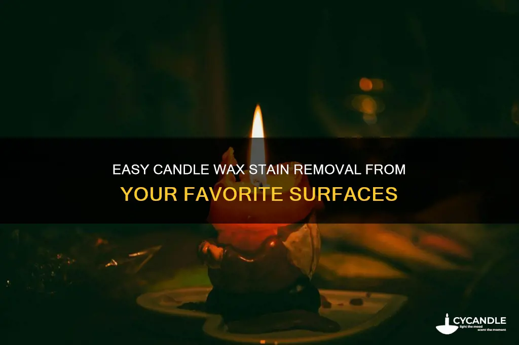 how to remove burnt candle stains
