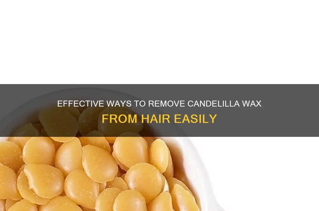 how to remove candelilla wax from hair