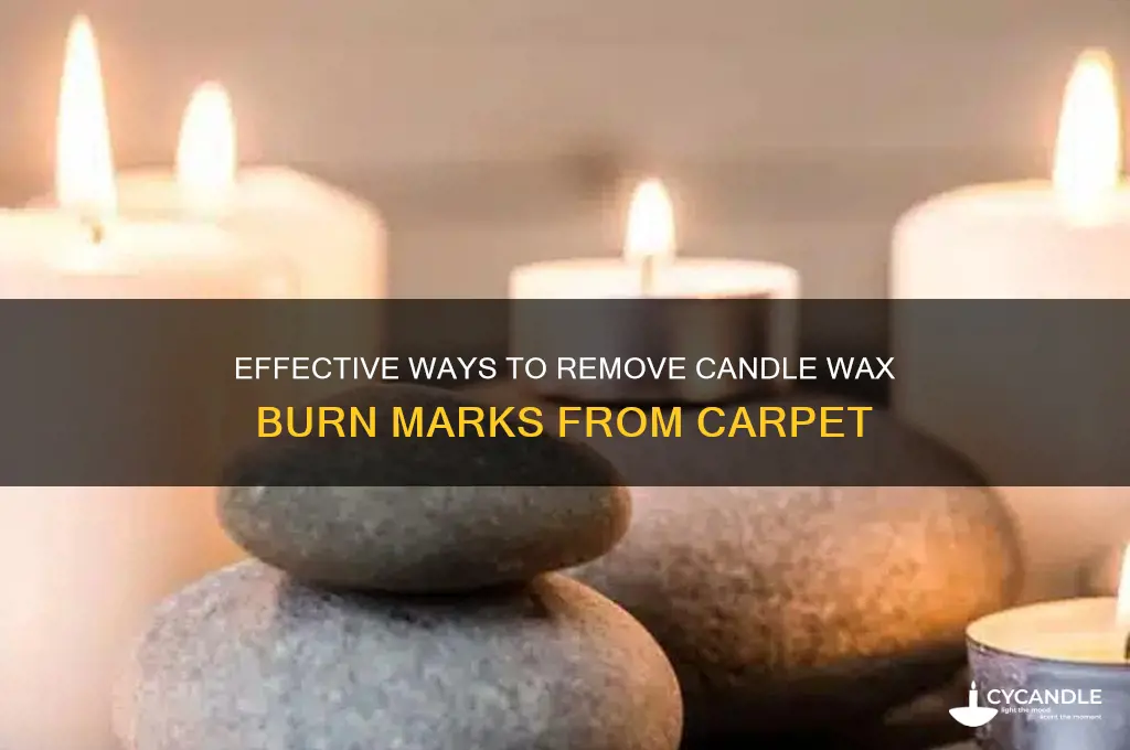 how to remove candle burn out from carpet