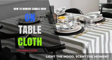 Wax on Cloth: Removing Candle Drops from Tablecloths