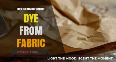 Removing Candle Dye Stains from Fabric