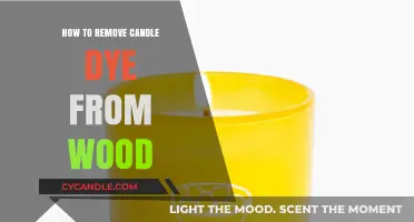 Removing Candle Dye Stains from Wood