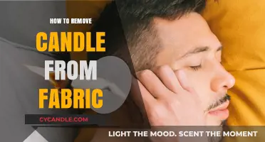 Wax Spill: Removing Candle Wax from Fabric