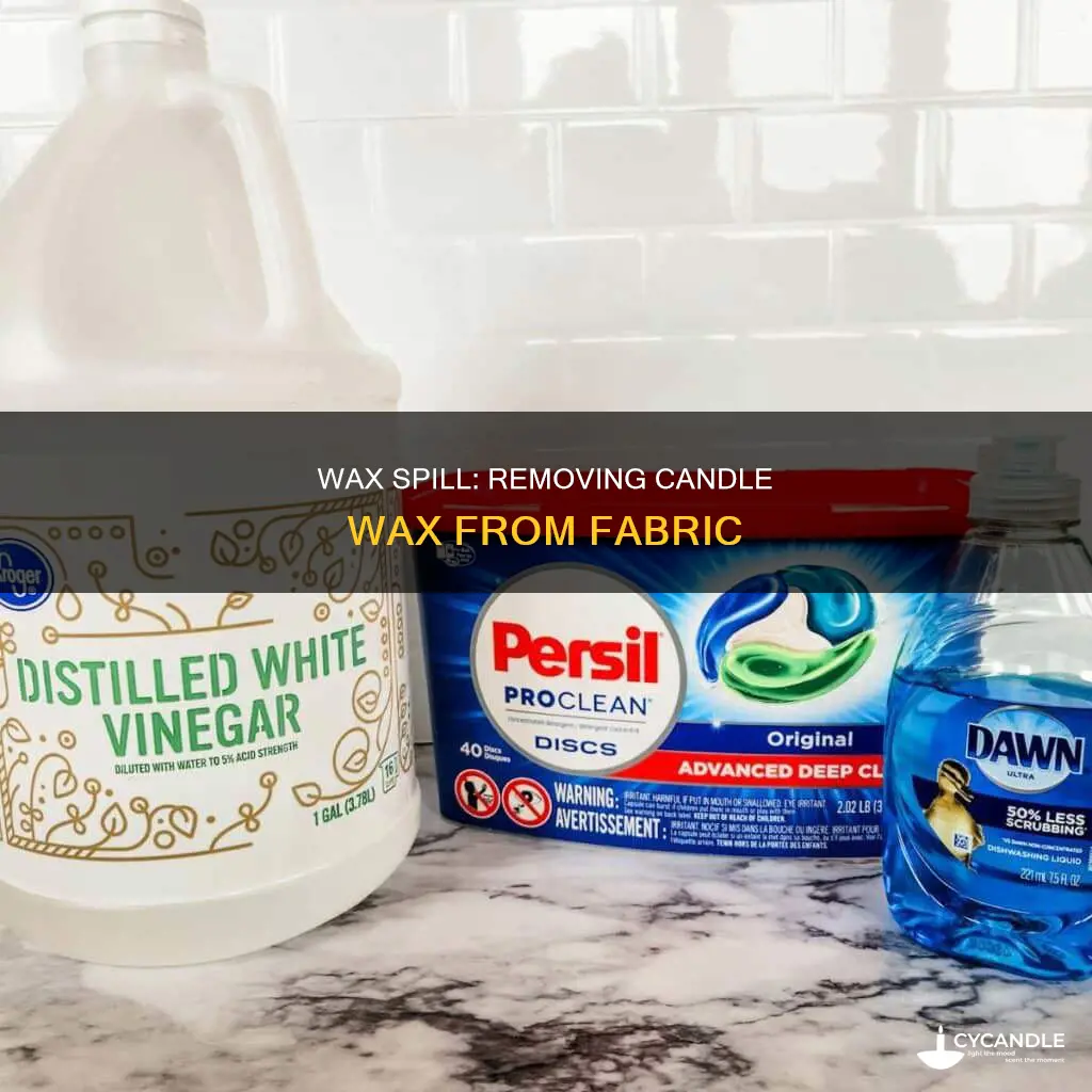 how to remove candle from fabric