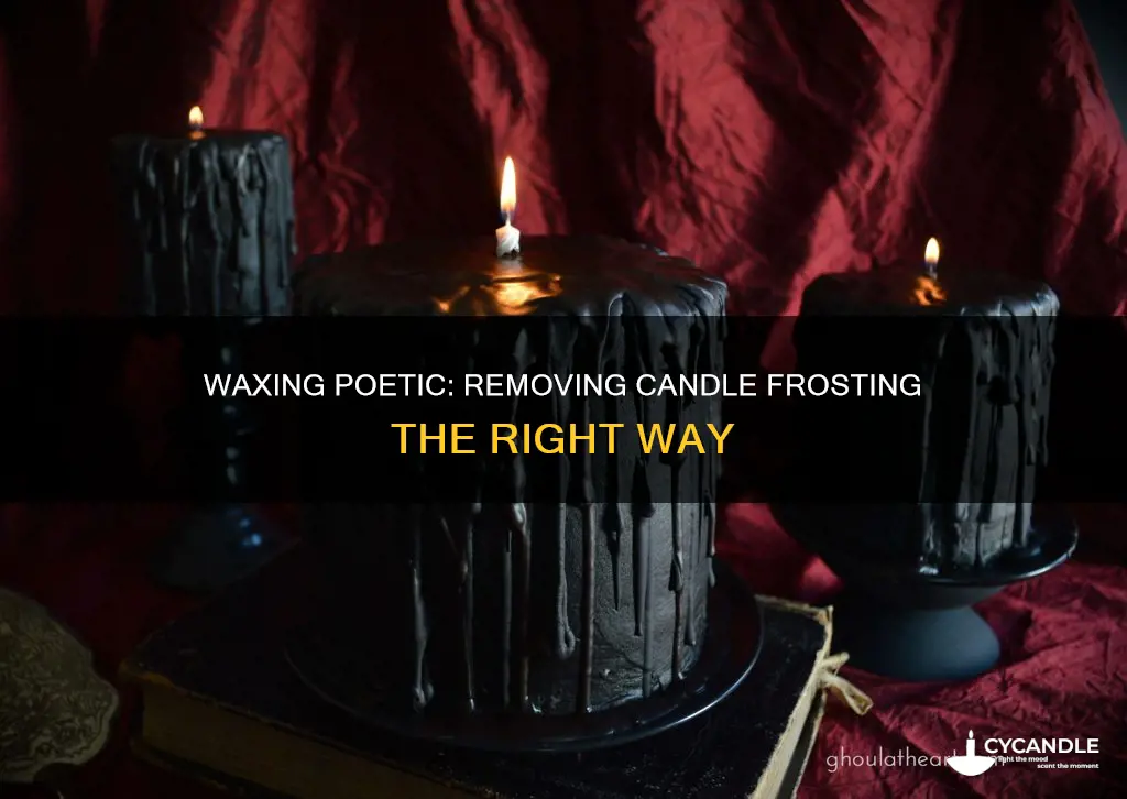 how to remove candle frosting from vote