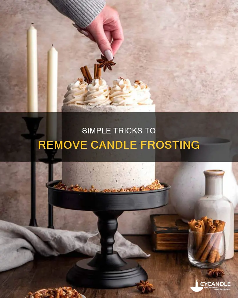 how to remove candle frosting