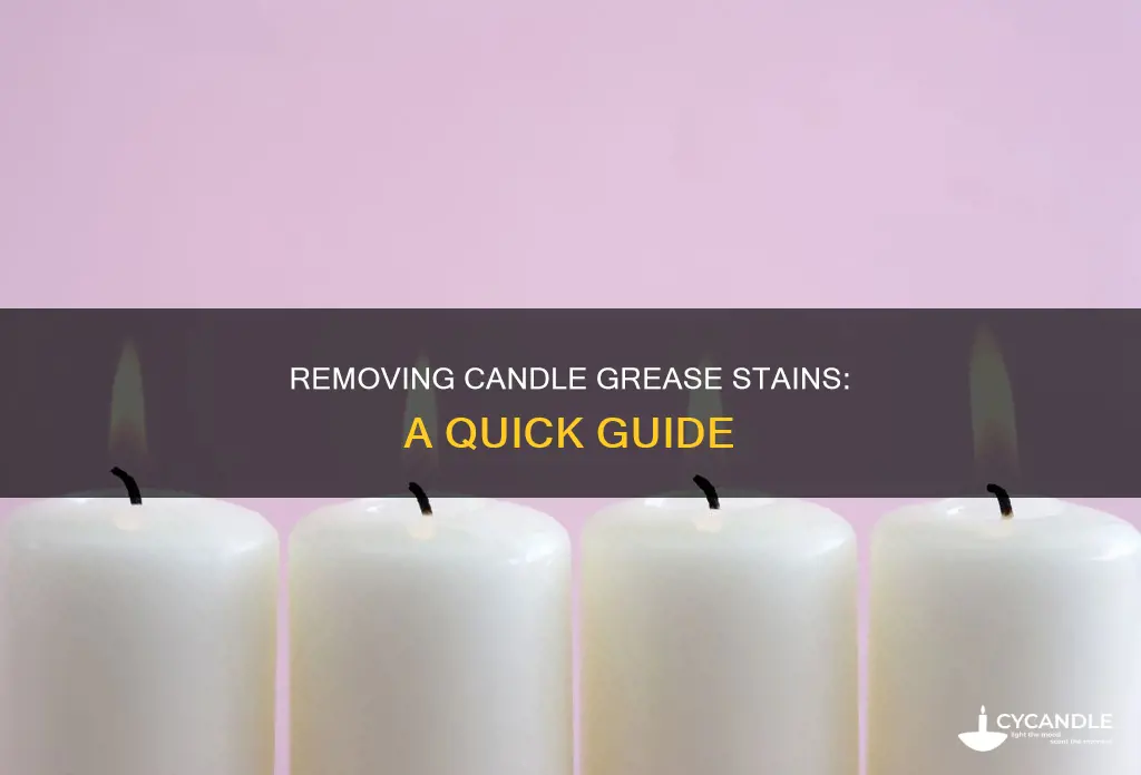 how to remove candle grease from clothes